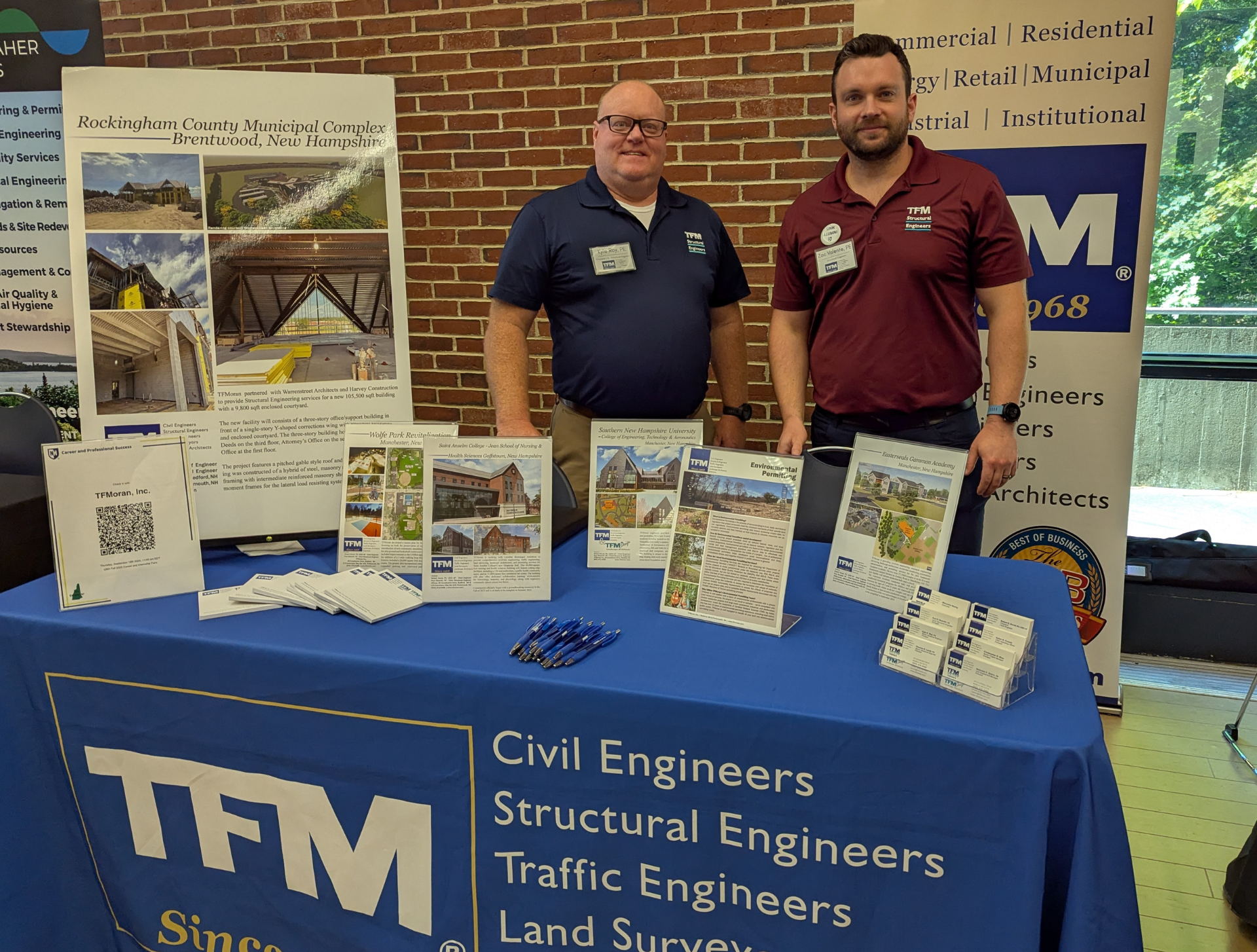 TFMoran Connects with UNH Engineering Students at Fall Career Fair!